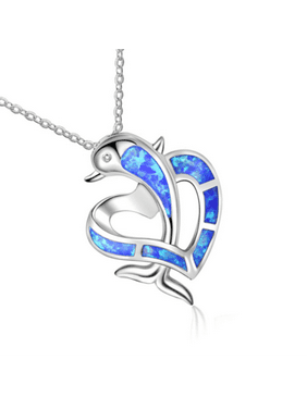 Kate Bissett Matte Rhodium Dolphin Pendant Kate Bissett Matte Rhodium Dolphin Pendant
